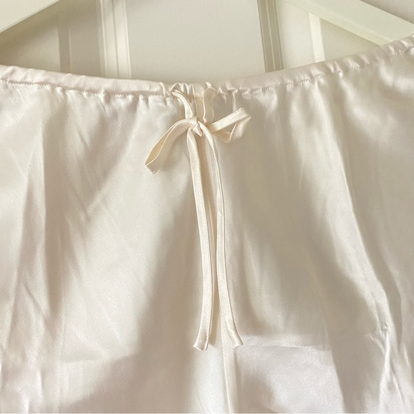 Lauren Ralph Lauren 100% SILK Classy Cream Pajama Tank and Short Set - Picture 5 of 11